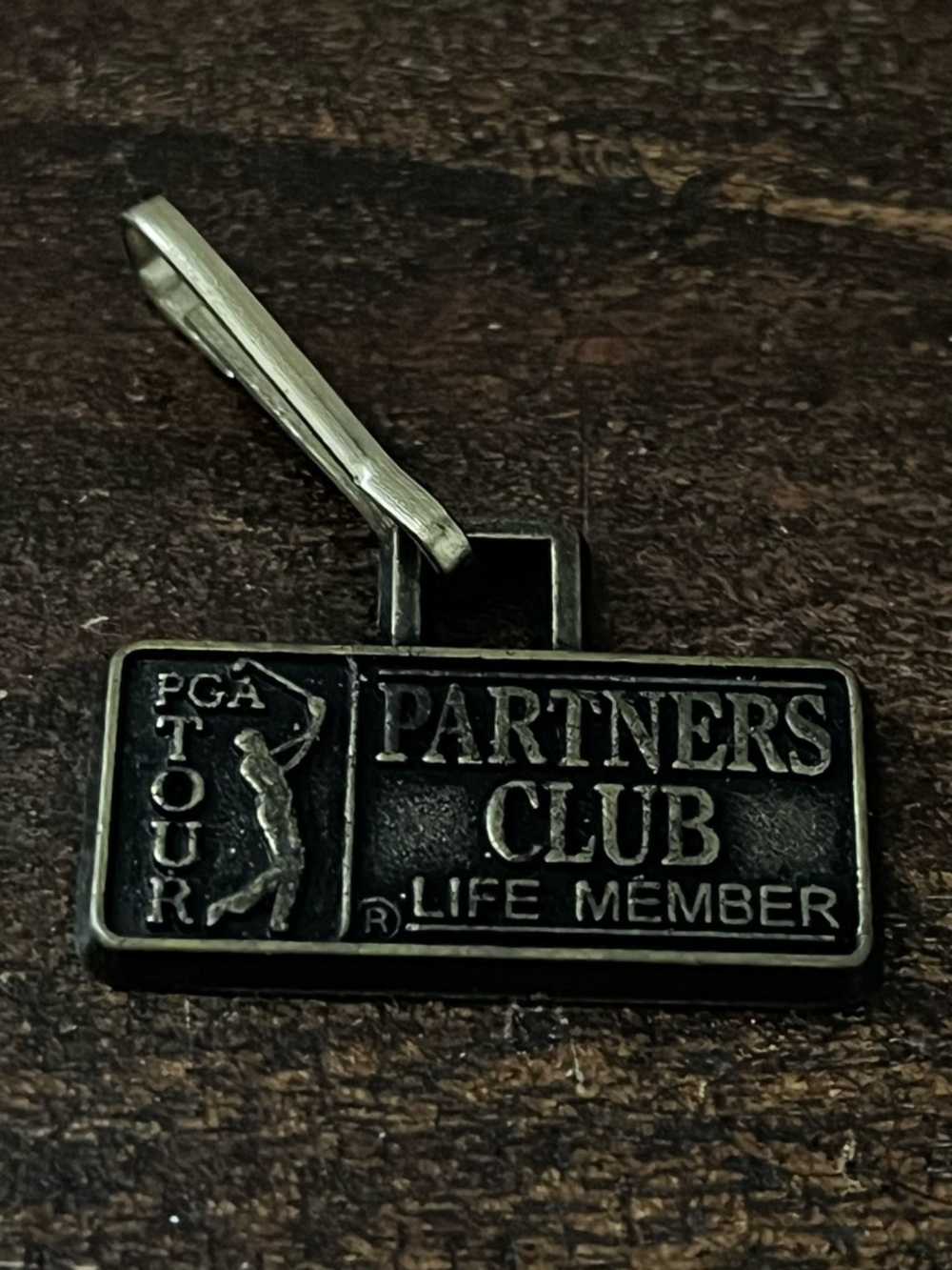 Golf PGA Tour Partners Club Life Member Keychain Zipper Clip Pendant